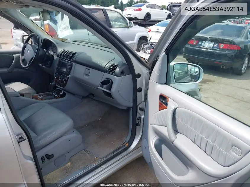 2003 Mercedes-Benz Ml 320 VIN: 4JGAB54E53A392114 Lot: 42630960