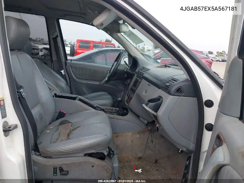 2005 Mercedes-Benz Ml 350 4Matic VIN: 4JGAB57EX5A567181 Lot: 42623967