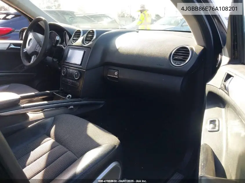 2006 Mercedes-Benz Ml 350 4Matic VIN: 4JGBB86E76A108201 Lot: 41955638