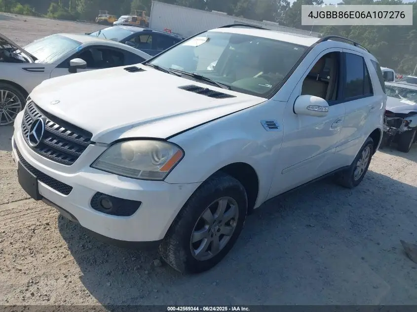2006 Mercedes-Benz Ml 350 4Matic VIN: 4JGBB86E06A107276 Lot: 42569344