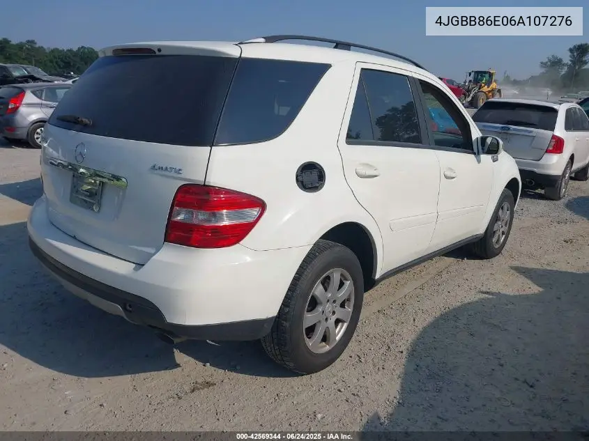 2006 Mercedes-Benz Ml 350 4Matic VIN: 4JGBB86E06A107276 Lot: 42569344