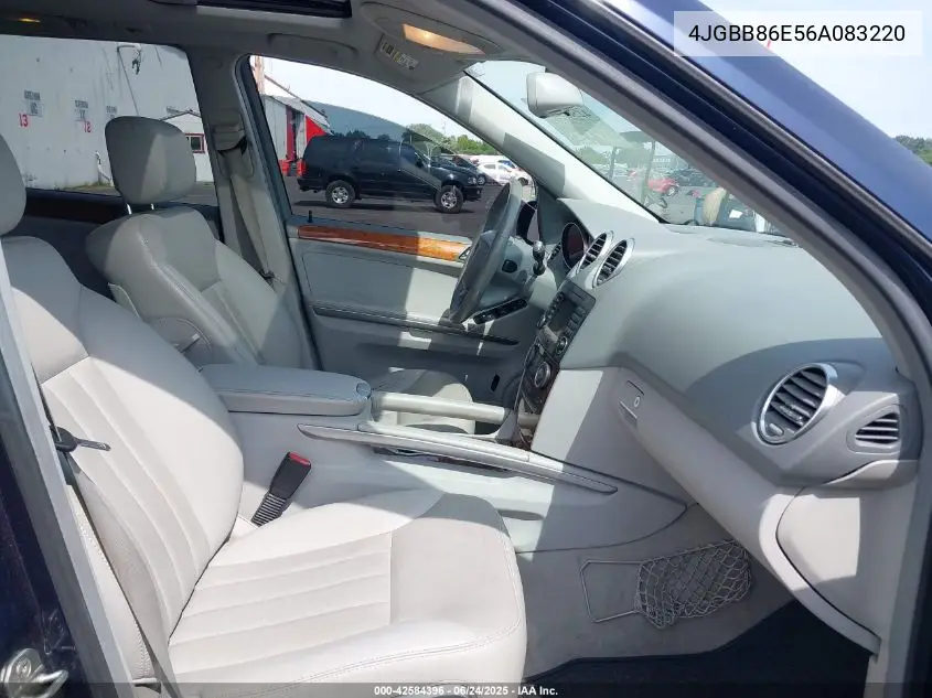 2006 Mercedes-Benz Ml 350 4Matic VIN: 4JGBB86E56A083220 Lot: 42584396