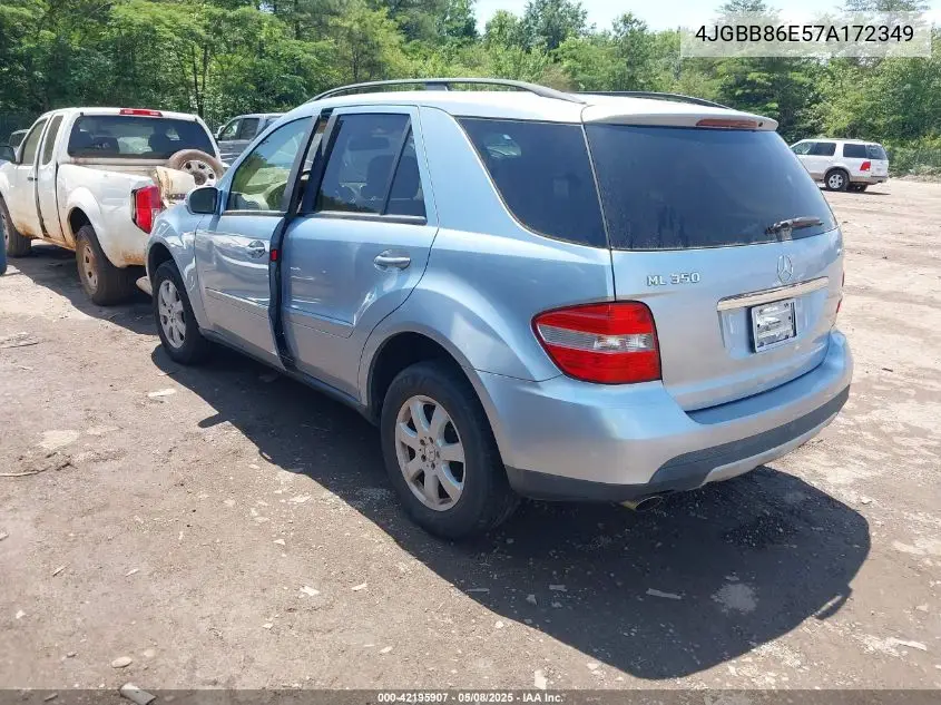 2007 Mercedes-Benz Ml 350 4Matic VIN: 4JGBB86E57A172349 Lot: 42195907