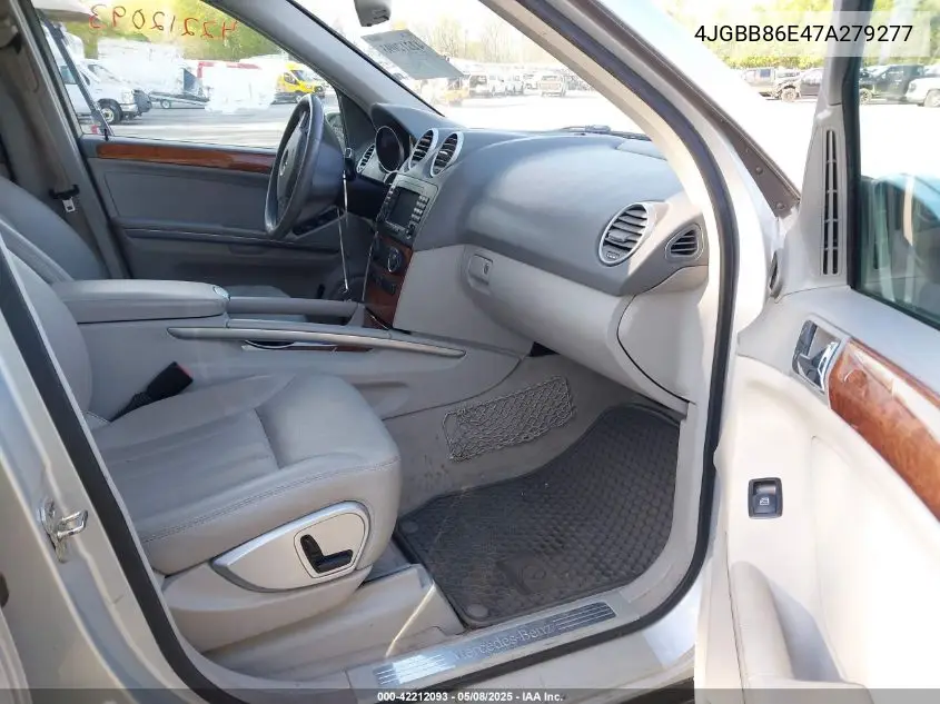 2007 Mercedes-Benz Ml 350 4Matic VIN: 4JGBB86E47A279277 Lot: 42212093