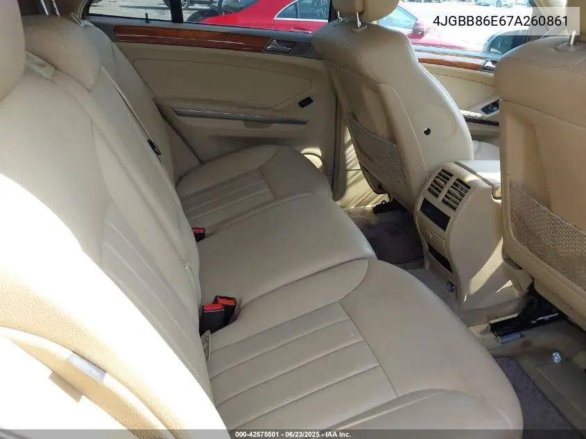 2007 Mercedes-Benz Ml 350 4Matic VIN: 4JGBB86E67A260861 Lot: 42575501