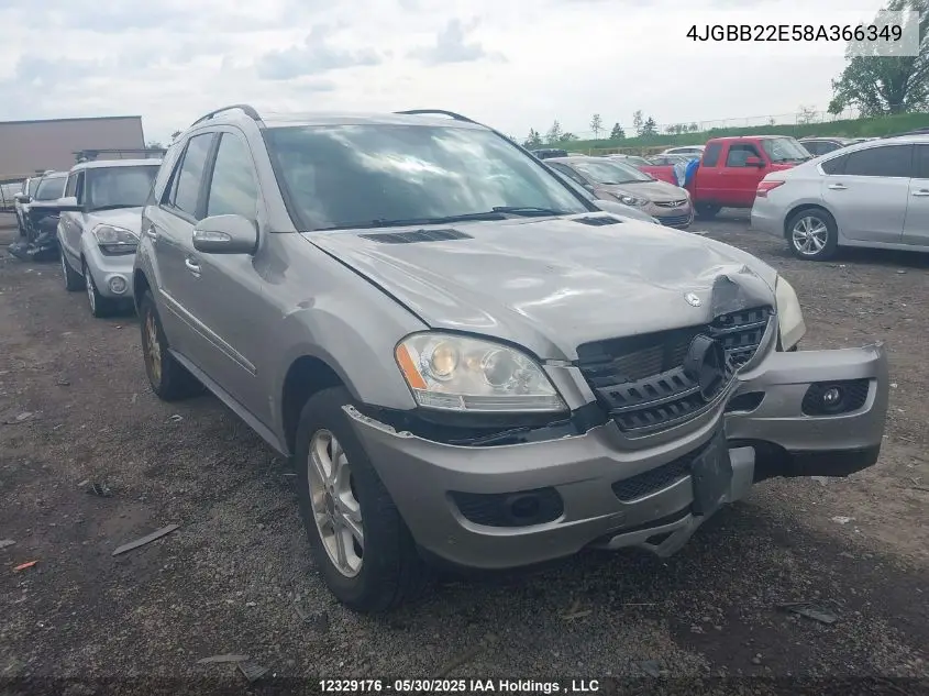 2008 Mercedes-Benz Ml 320 Cdi 4Matic VIN: 4JGBB22E58A366349 Lot: 12329176