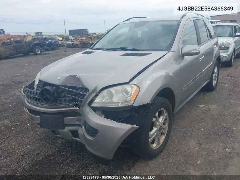 2008 Mercedes-Benz Ml 320 Cdi 4Matic VIN: 4JGBB22E58A366349 Lot: 12329176