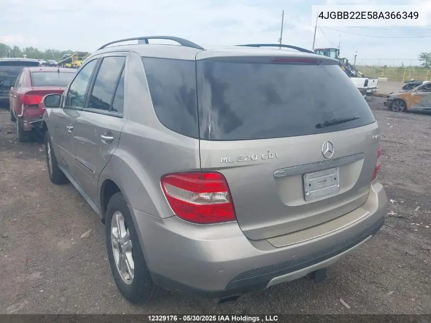 2008 Mercedes-Benz Ml 320 Cdi 4Matic VIN: 4JGBB22E58A366349 Lot: 12329176