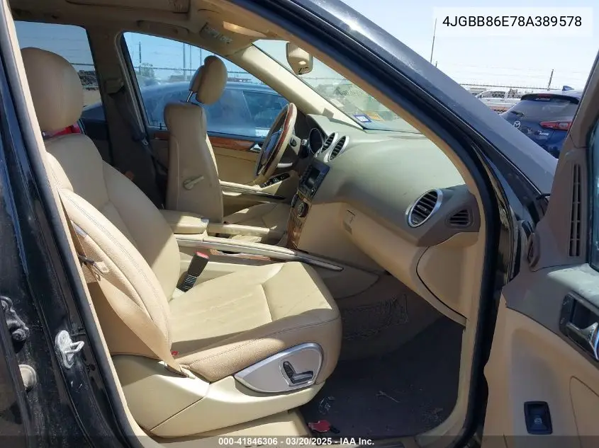 2008 Mercedes-Benz Ml 350 4Matic VIN: 4JGBB86E78A389578 Lot: 41846306