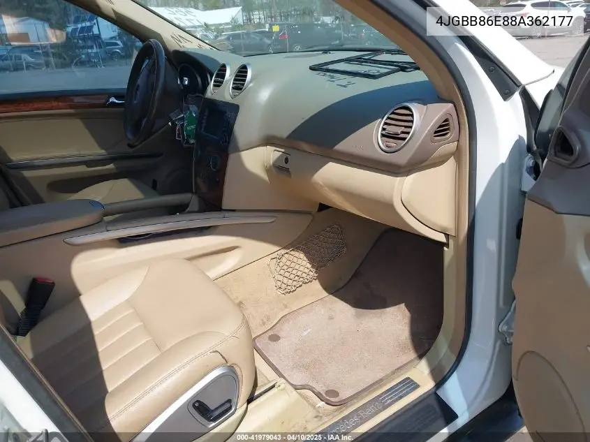 2008 Mercedes-Benz Ml 350 4Matic VIN: 4JGBB86E88A362177 Lot: 41979043