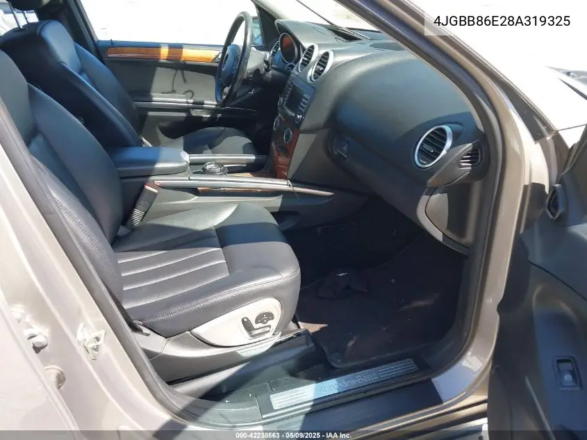 2008 Mercedes-Benz Ml 350 4Matic VIN: 4JGBB86E28A319325 Lot: 42238563