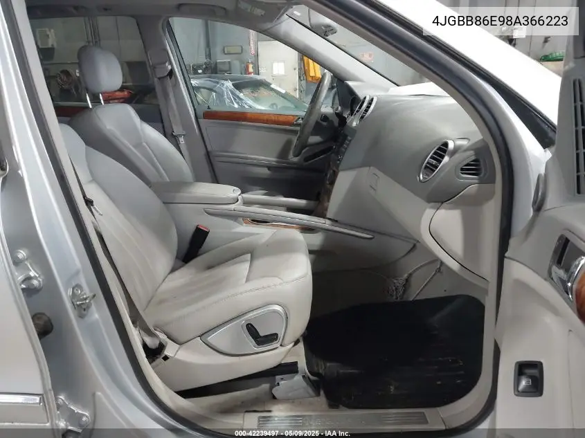 2008 Mercedes-Benz Ml 350 4Matic VIN: 4JGBB86E98A366223 Lot: 42239497