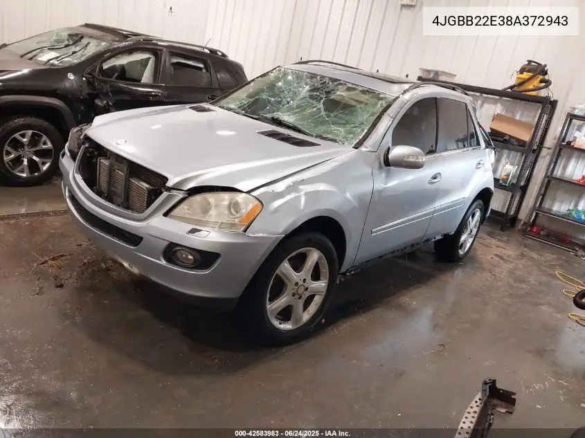 2008 Mercedes-Benz Ml 320 Cdi 4Matic VIN: 4JGBB22E38A372943 Lot: 42583983