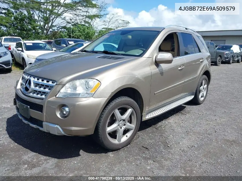 2009 Mercedes-Benz Ml 550 4Matic VIN: 4JGBB72E69A509579 Lot: 41798239