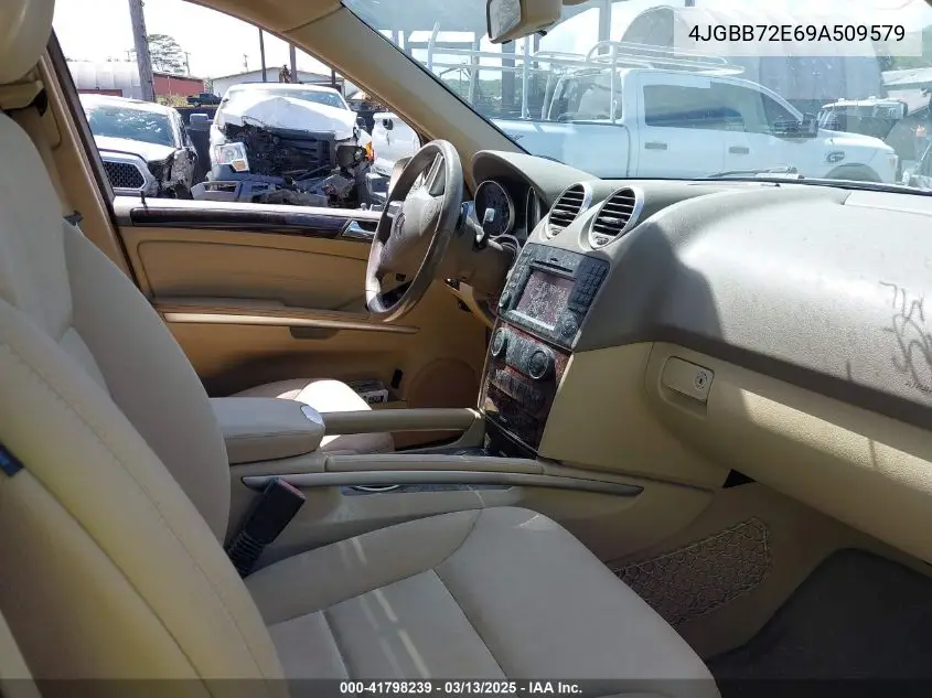 2009 Mercedes-Benz Ml 550 4Matic VIN: 4JGBB72E69A509579 Lot: 41798239