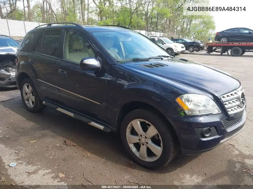2009 Mercedes-Benz Ml 350 4Matic VIN: 4JGBB86E89A484314 Lot: 42178421