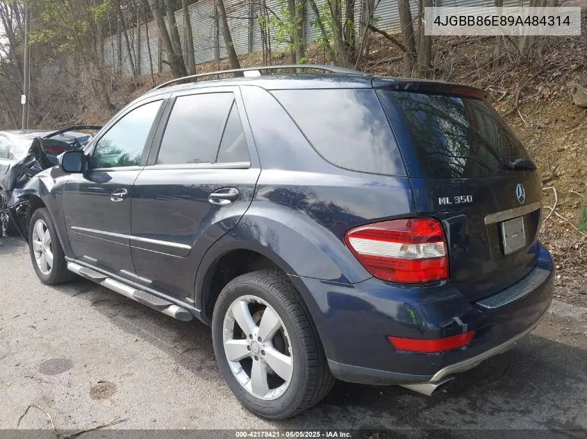 2009 Mercedes-Benz Ml 350 4Matic VIN: 4JGBB86E89A484314 Lot: 42178421
