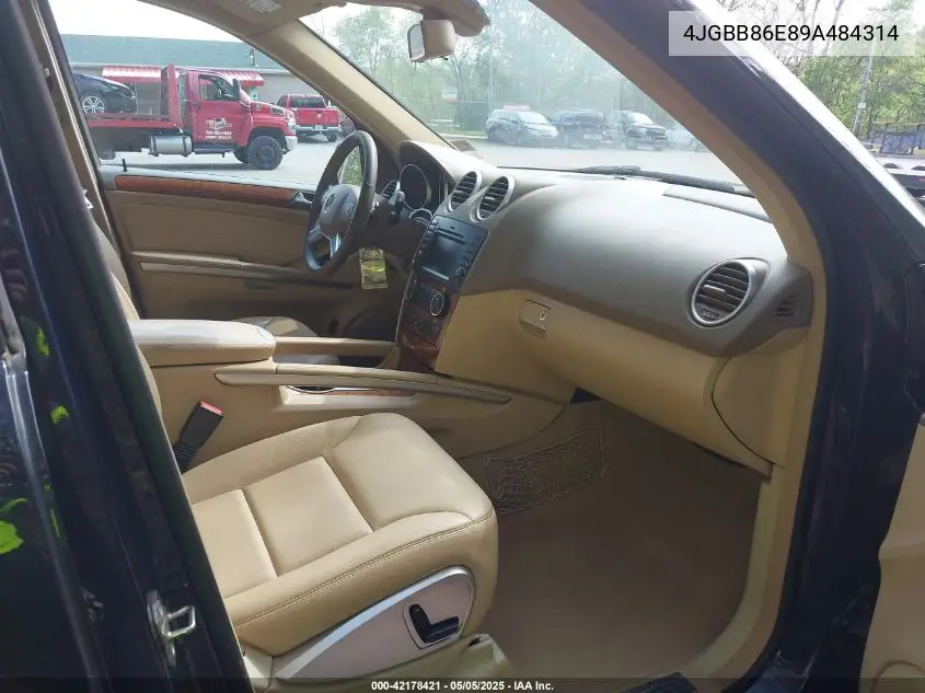 2009 Mercedes-Benz Ml 350 4Matic VIN: 4JGBB86E89A484314 Lot: 42178421