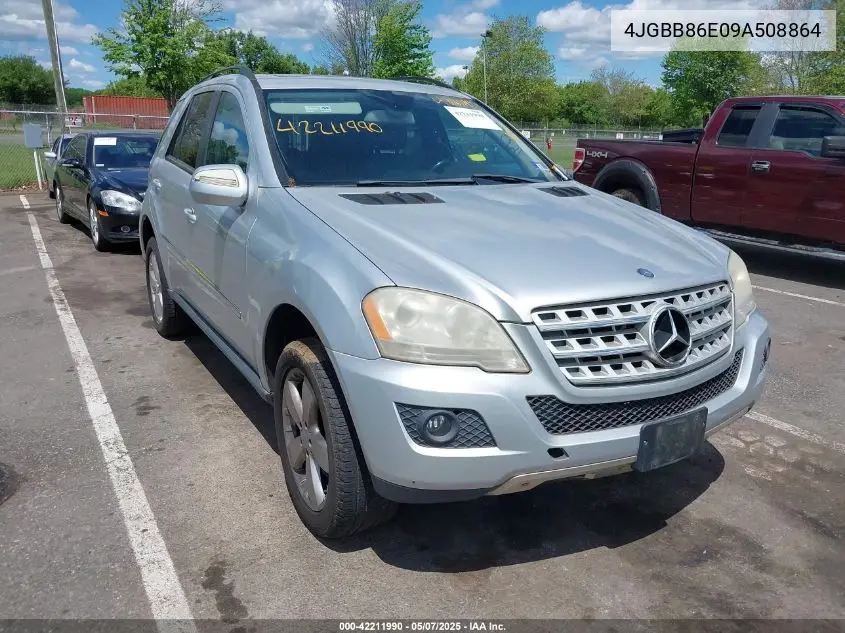 2009 Mercedes-Benz Ml 350 4Matic VIN: 4JGBB86E09A508864 Lot: 42211990