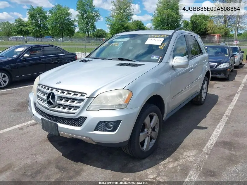 2009 Mercedes-Benz Ml 350 4Matic VIN: 4JGBB86E09A508864 Lot: 42211990