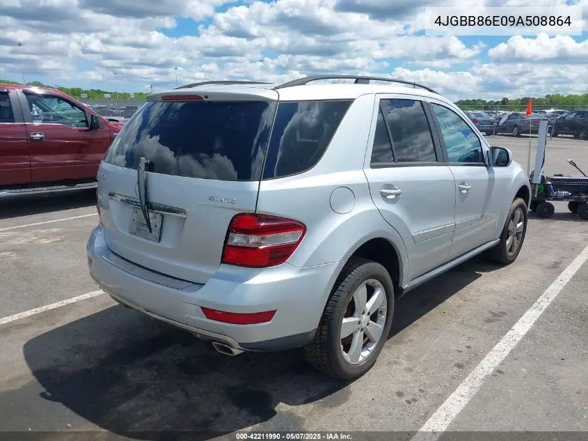 2009 Mercedes-Benz Ml 350 4Matic VIN: 4JGBB86E09A508864 Lot: 42211990