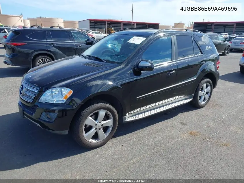 2009 Mercedes-Benz Ml 350 4Matic VIN: 4JGBB86E69A469696 Lot: 42571975