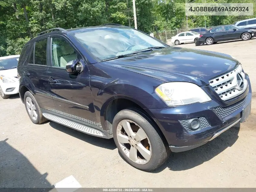 2009 Mercedes-Benz Ml 350 4Matic VIN: 4JGBB86E69A509324 Lot: 42580733