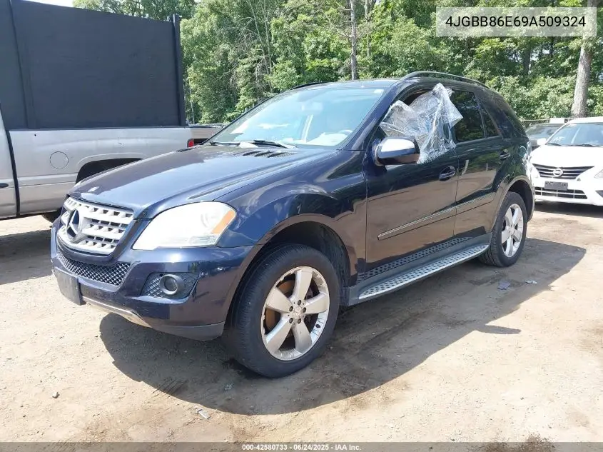 2009 Mercedes-Benz Ml 350 4Matic VIN: 4JGBB86E69A509324 Lot: 42580733