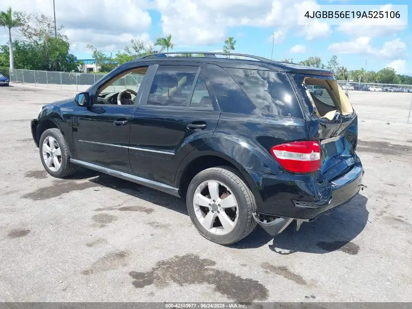 2009 Mercedes-Benz Ml 350 VIN: 4JGBB56E19A525106 Lot: 42589977