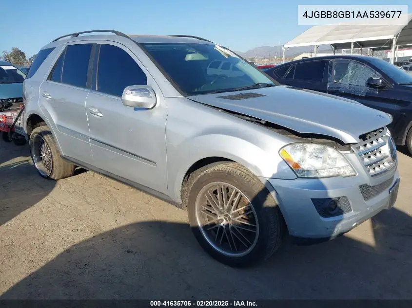 2010 Mercedes-Benz Ml 350 4Matic VIN: 4JGBB8GB1AA539677 Lot: 41635706