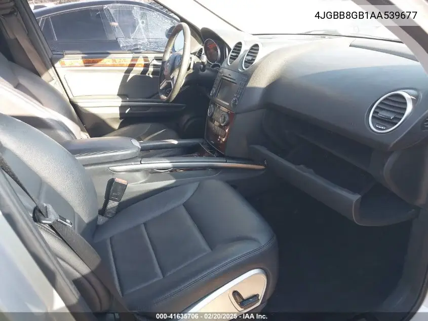 2010 Mercedes-Benz Ml 350 4Matic VIN: 4JGBB8GB1AA539677 Lot: 41635706