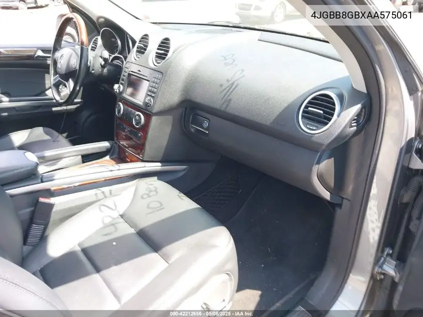 2010 Mercedes-Benz Ml 350 4Matic VIN: 4JGBB8GBXAA575061 Lot: 42212656