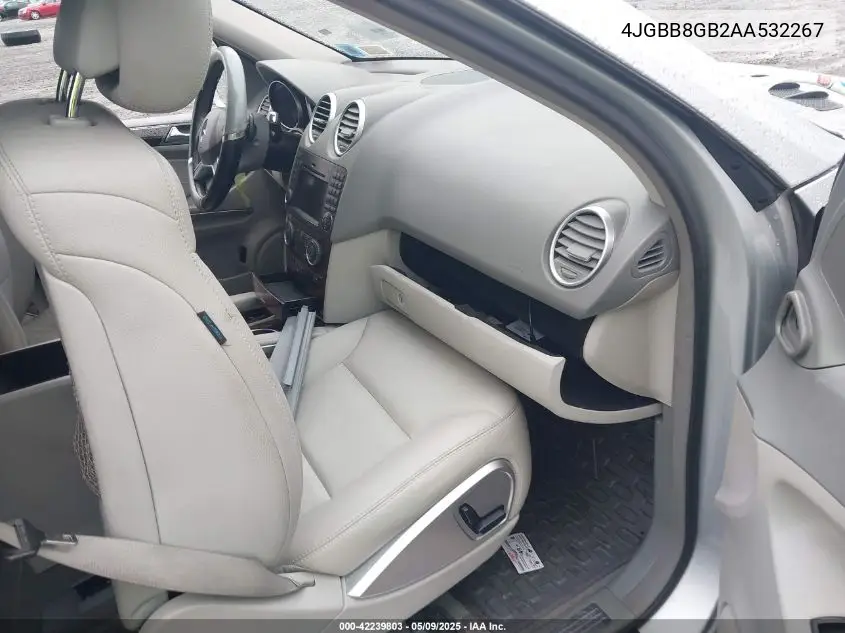 2010 Mercedes-Benz Ml 350 4Matic VIN: 4JGBB8GB2AA532267 Lot: 42239803