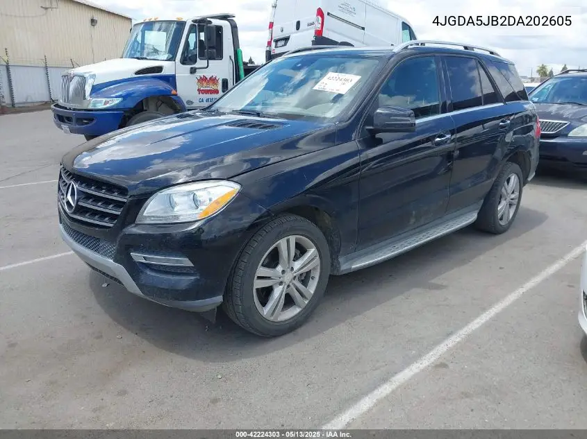 2013 Mercedes-Benz Ml 350 VIN: 4JGDA5JB2DA202605 Lot: 42224303