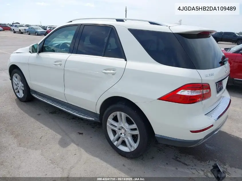 2013 Mercedes-Benz Ml 350 4Matic VIN: 4JGDA5HB2DA109489 Lot: 42241793