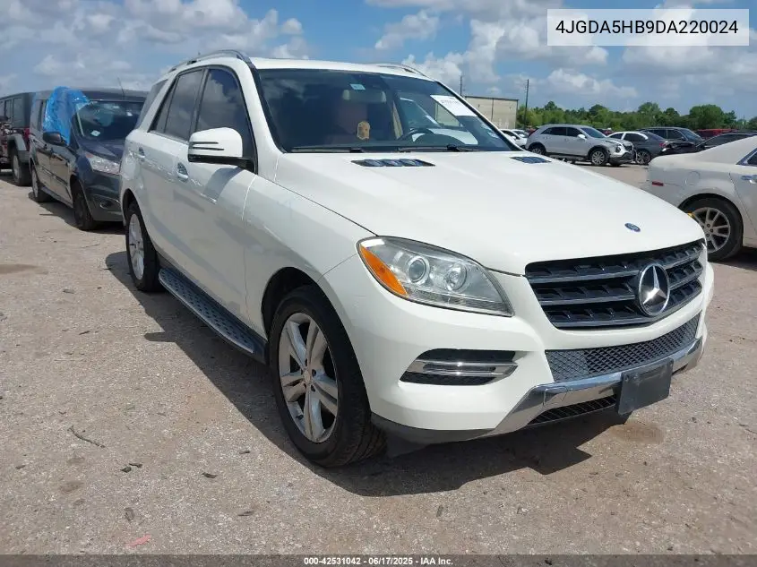 2013 Mercedes-Benz Ml 350 4Matic VIN: 4JGDA5HB9DA220024 Lot: 42531042