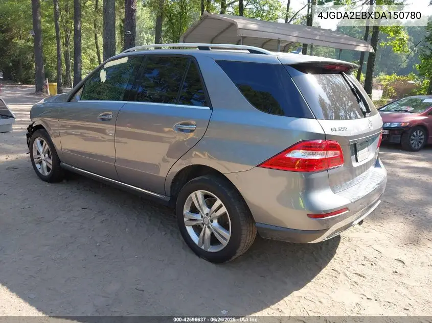 2013 Mercedes-Benz Ml 350 Bluetec 4Matic VIN: 4JGDA2EBXDA150780 Lot: 42596637