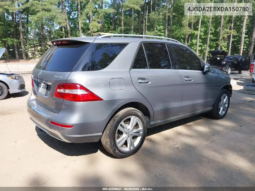 2013 Mercedes-Benz Ml 350 Bluetec 4Matic VIN: 4JGDA2EBXDA150780 Lot: 42596637