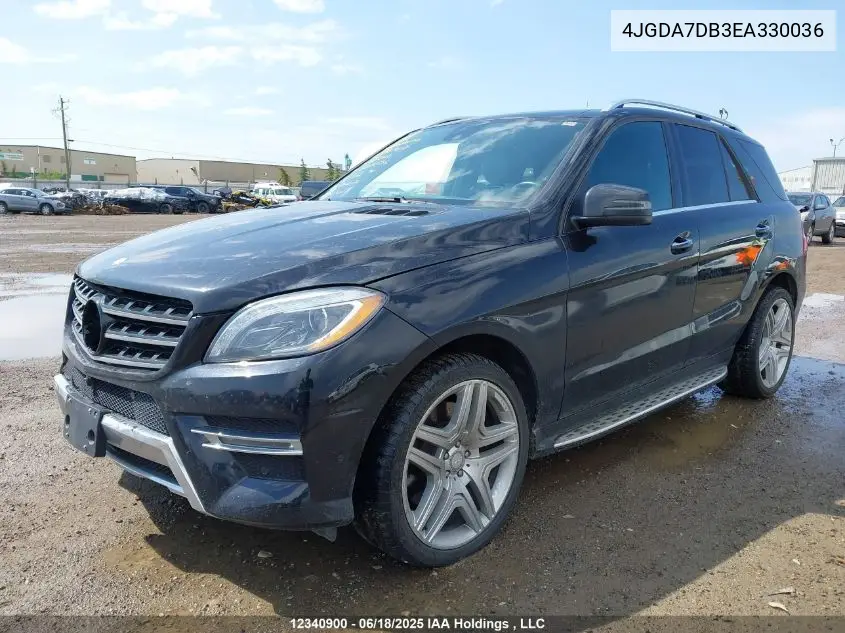 2014 Mercedes-Benz Ml 550 4Matic VIN: 4JGDA7DB3EA330036 Lot: 12340900