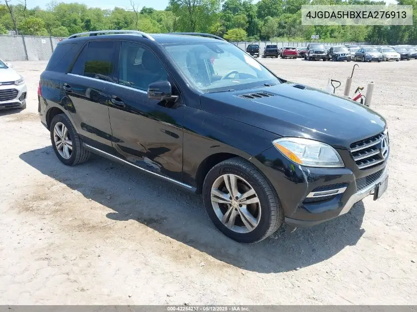 2014 Mercedes-Benz Ml 350 4Matic VIN: 4JGDA5HBXEA276913 Lot: 42254217