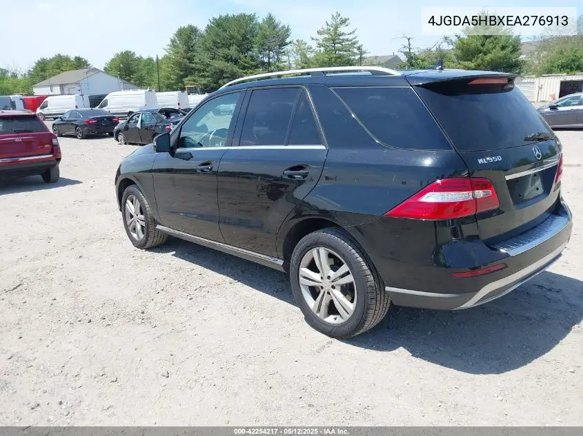 2014 Mercedes-Benz Ml 350 4Matic VIN: 4JGDA5HBXEA276913 Lot: 42254217