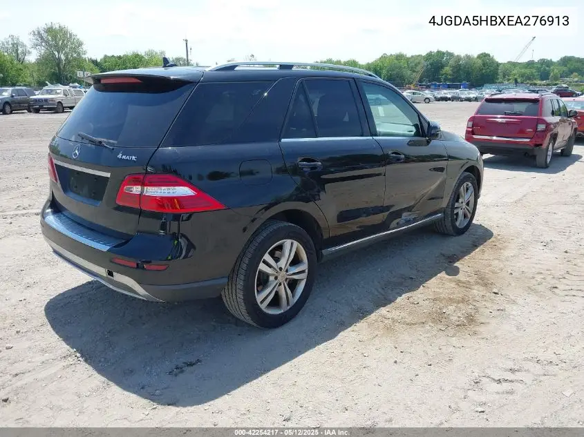 2014 Mercedes-Benz Ml 350 4Matic VIN: 4JGDA5HBXEA276913 Lot: 42254217