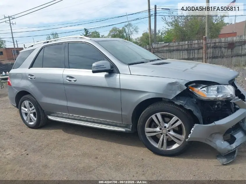 2015 Mercedes-Benz Ml 350 4Matic VIN: 4JGDA5HB1FA506811 Lot: 42241750