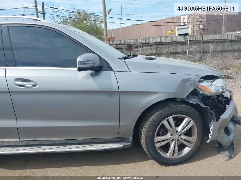 2015 Mercedes-Benz Ml 350 4Matic VIN: 4JGDA5HB1FA506811 Lot: 42241750
