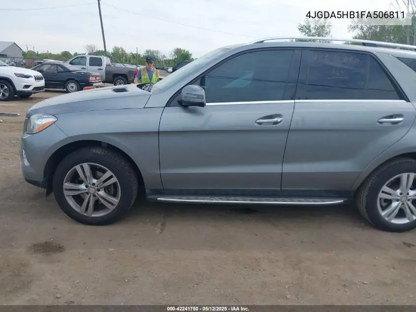 2015 Mercedes-Benz Ml 350 4Matic VIN: 4JGDA5HB1FA506811 Lot: 42241750