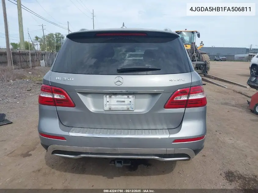 2015 Mercedes-Benz Ml 350 4Matic VIN: 4JGDA5HB1FA506811 Lot: 42241750