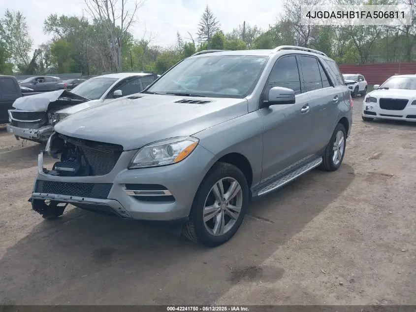 2015 Mercedes-Benz Ml 350 4Matic VIN: 4JGDA5HB1FA506811 Lot: 42241750