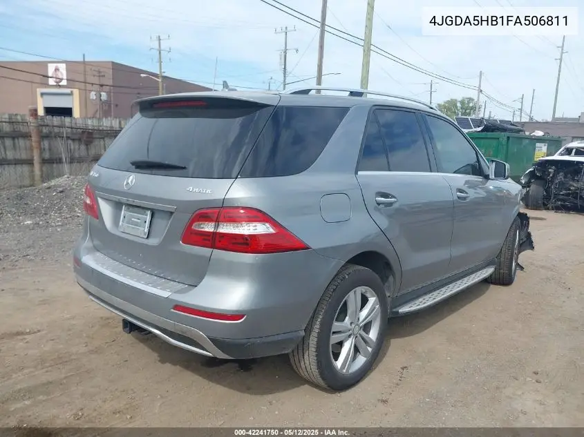 2015 Mercedes-Benz Ml 350 4Matic VIN: 4JGDA5HB1FA506811 Lot: 42241750