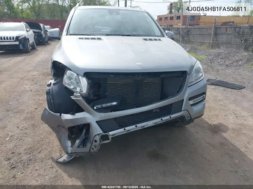 2015 Mercedes-Benz Ml 350 4Matic VIN: 4JGDA5HB1FA506811 Lot: 42241750