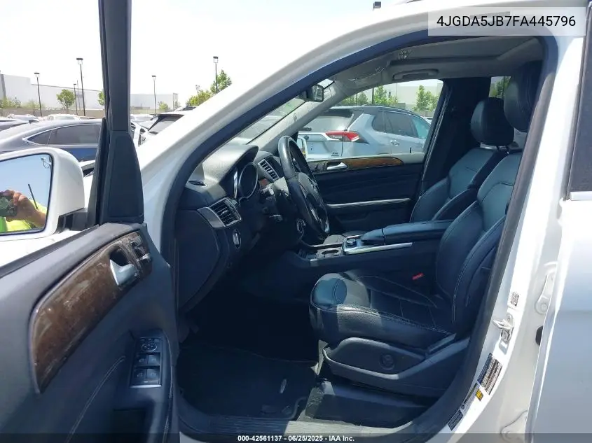 2015 Mercedes-Benz Ml 350 VIN: 4JGDA5JB7FA445796 Lot: 42561137